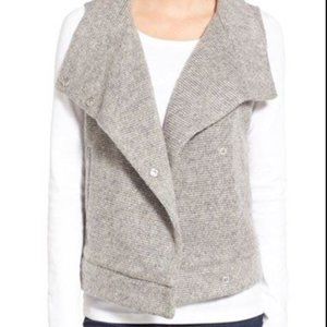 SOLD!! || BB DAKOTA | Dahlia Rib Knit Funnel Neck Vest, sz M